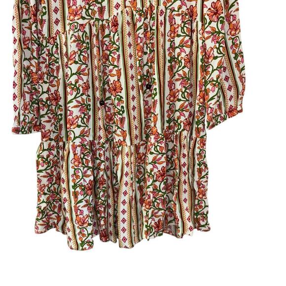 Japna Boho Floral Flowy  Long Sleeve Hippie Teired Dress Women’s S Conservative - Picture 6 of 14